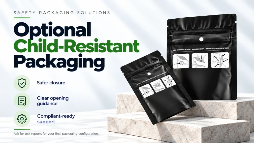 Child Resistant weed Packaging bags