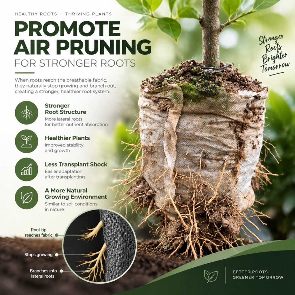 biodegradable non-woven nursery plant bags