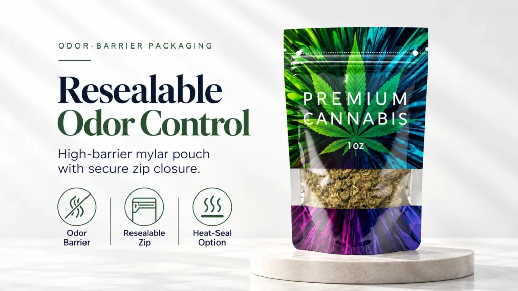 Resealable Premium Cannabis Pouch